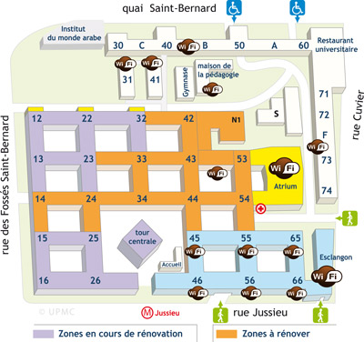 plan jussieu wifi